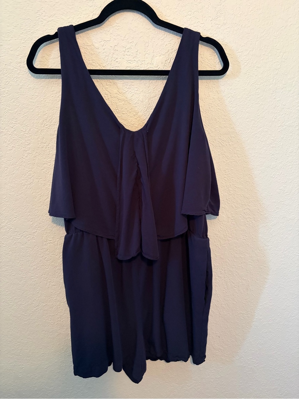 Mossimo Supply Co. Charcoal Gray Sleeveless Romper